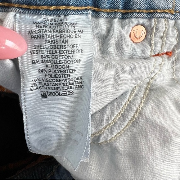 True Religion Jeans Women Size 30 Skinny Jennie Curvy Mid Rise Blue 28”    D - Picture 11 of 12